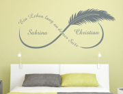 Wandtattoo "Ein Leben lang an..." (mit Wunschnamen)