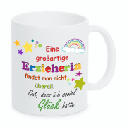 Tasse "Eine großartige Erzieherin.../einen großartigen Erzieher findet man nicht überall."
