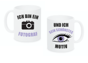 2er Set Partnertassen "Der Fotograf und sein Motiv"