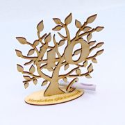 Geldgeschenk Lebensbaum Wunschzahl Gutschein oder Geldschein aus Naturholz