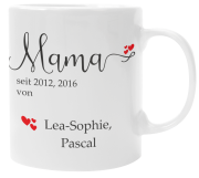 Tasse "Mama/Papa/Oma/Opa seit...Wunschjahr mit Wunschnamen"