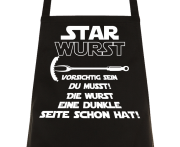 Grillschürze mit Spruch "Star Wurst" Grill Schürze Geschenke Mann Papa lustig