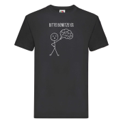 Funshirt ,Tanktop oder Shirt - " Strichmännchen- Gehirn"