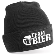 One Size Beanie, Mütze mit Spruch: Team Bier