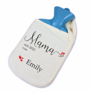 Wärmflasche mit Motiv "Mama/Papa/Oma/Opa seit...Wunschjahr mit Wunschnamen"