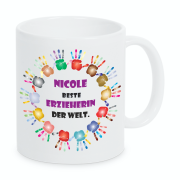 Tasse "Beste Erzieherin.../Bester Erzieher der Welt...mit Wunschnamen