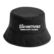 Party Hut, Bucket Hat, Fischer Hut, Hut bedruckt mit Spruch: Bieraktivist