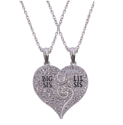 Halskette mit Strass Steinen - Big Sis - Lil Sis