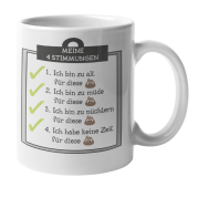 Tasse "Meine 4 Stimmungen"