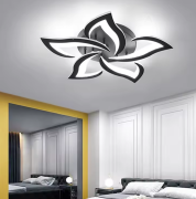 Premium LED Deckenleuchte Lampe schwarzweiße  oder weiße Blume - 3 Größen