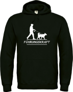 Kapuzenpullover, Hoodie schwarz mit Motiv: Führungskraft (Man / Frau)