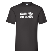 Geiler Typ Männer T‑Shirt – Varianten: Glatze, Bauch oder Bart – Lustiges Funshirt