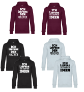 2er Set Premium Kapuzenpullover, Partnerhoodies - ICH LIEFERE ALKOHOL & ich dummen IDEEN