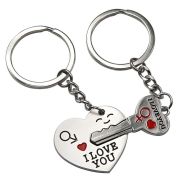 Partner Schlüsselanhänger - I Love you - Schlüssel zum Herzen