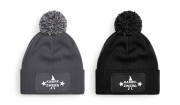 One Size Beanie mit Pompon, Bommelmütze mit Spruch: Kampfzwerg