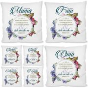 Kissen mit Motiv - Ich liebte dich damals, ich liebe dich nun....- Oma / Mama / Schwester / Tochter / Tante / Frau / Freundin.