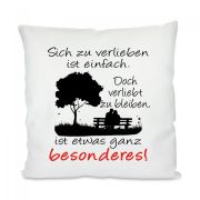 Kissen mit Motiv Modell: Sich zu verlieben ist einfach