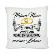Kissen mit Motiv Modell: Die beste Entscheidung