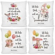 Kissen mit Motiv - Ich liebe Dich, weil ... (personalisierbar)