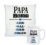 Kissen oder Tasse: Papa GmbH
