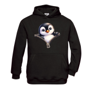 Kinder Hoodie, Kapuzenpullover "Tiermuster nach Wahl - Panda, Pinguin, Schildkröte