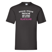 Funshirt T-Shirt Tanktop "Pitsche Pitsche Patsche wir / ich haben/habe an der Klatsche".