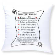 Kissen "Ein Rezept für die beste Mama"
