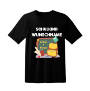 Kinder T-Shirt Modell: Schulkind Tafel - mit Wunschnamen