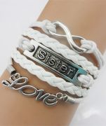 Wickelarmband  Sister Love Unendlichkeitszeichen