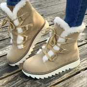 Kuschelige und bequeme Winterstiefel "Rita" mit Plüschfutter, Winterschuhe