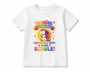 Tschüss Kindergarten Einhorn T-Shirt Kinder – Ich Glitzere Jetzt In Der Schule – Einschulung Shirt Mädchen