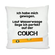 Kissen: Ich hab mich gewogen - Couch